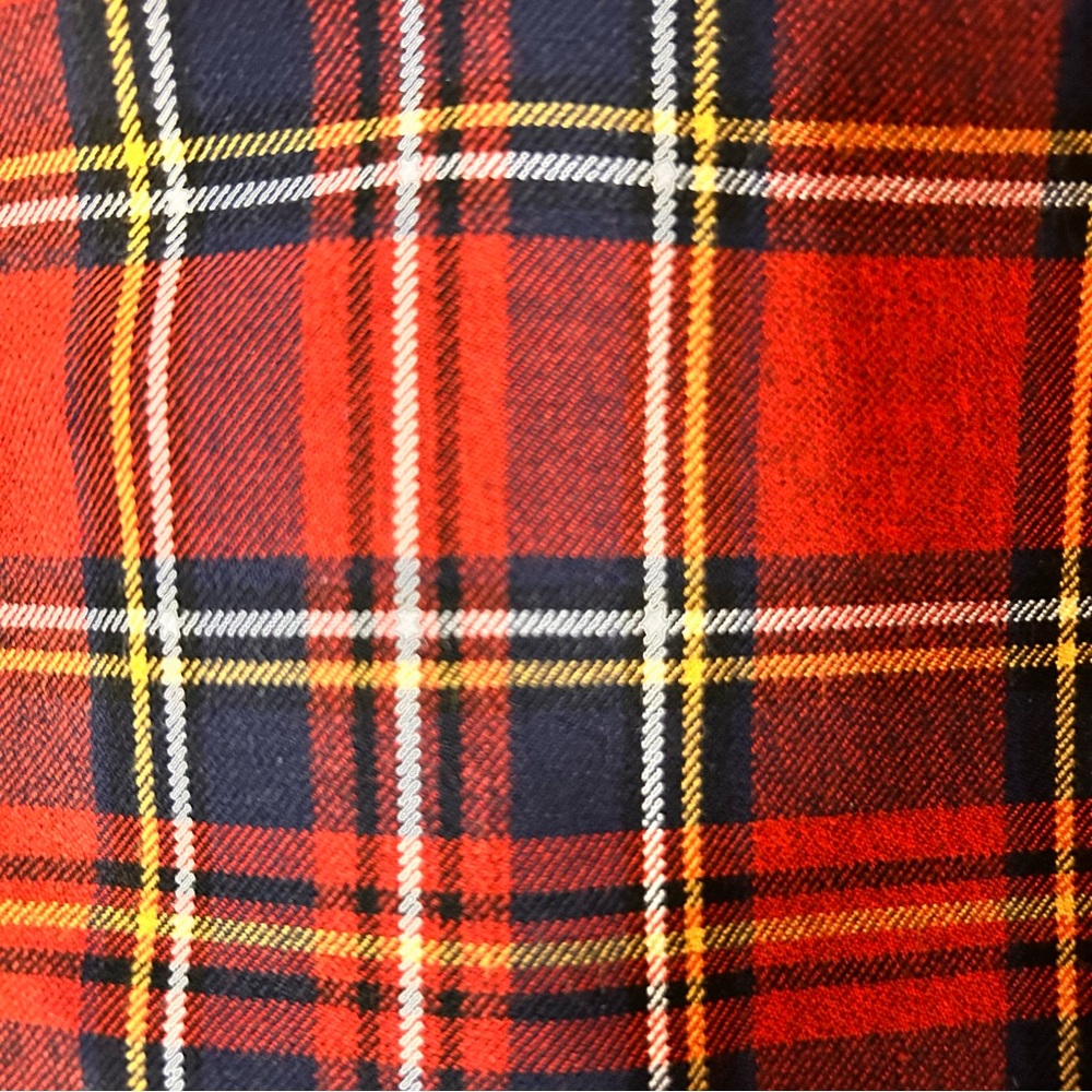 Zara Red Tartan Plaid Pants - Size Small - Picture 11 of 12